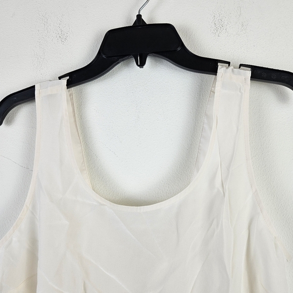 Madewell Silk Lookout Bow-Back Cut out Top Large NWT Ivory Summer Dainty - Picture 6 of 9